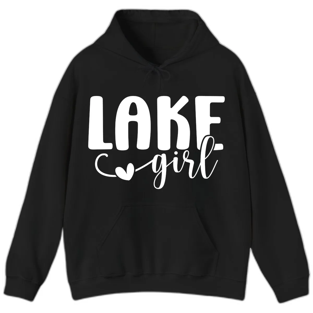 Lake Girl Lifestyle Apparel Hoodie in Black