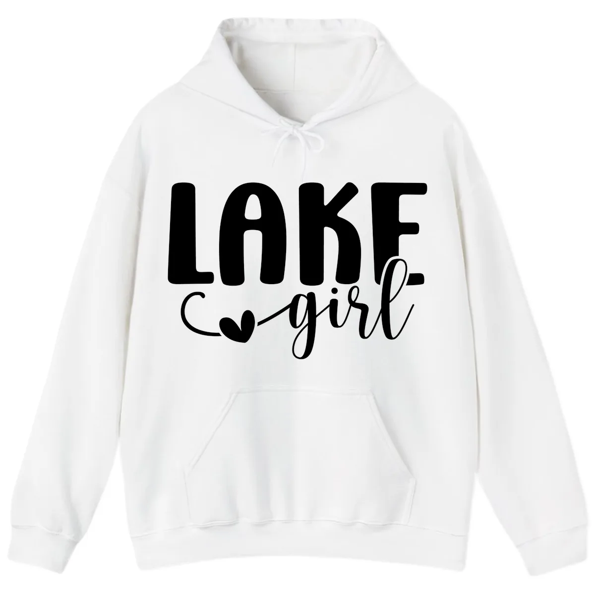 Lake Girl Lifestyle Apparel Hoodie in White