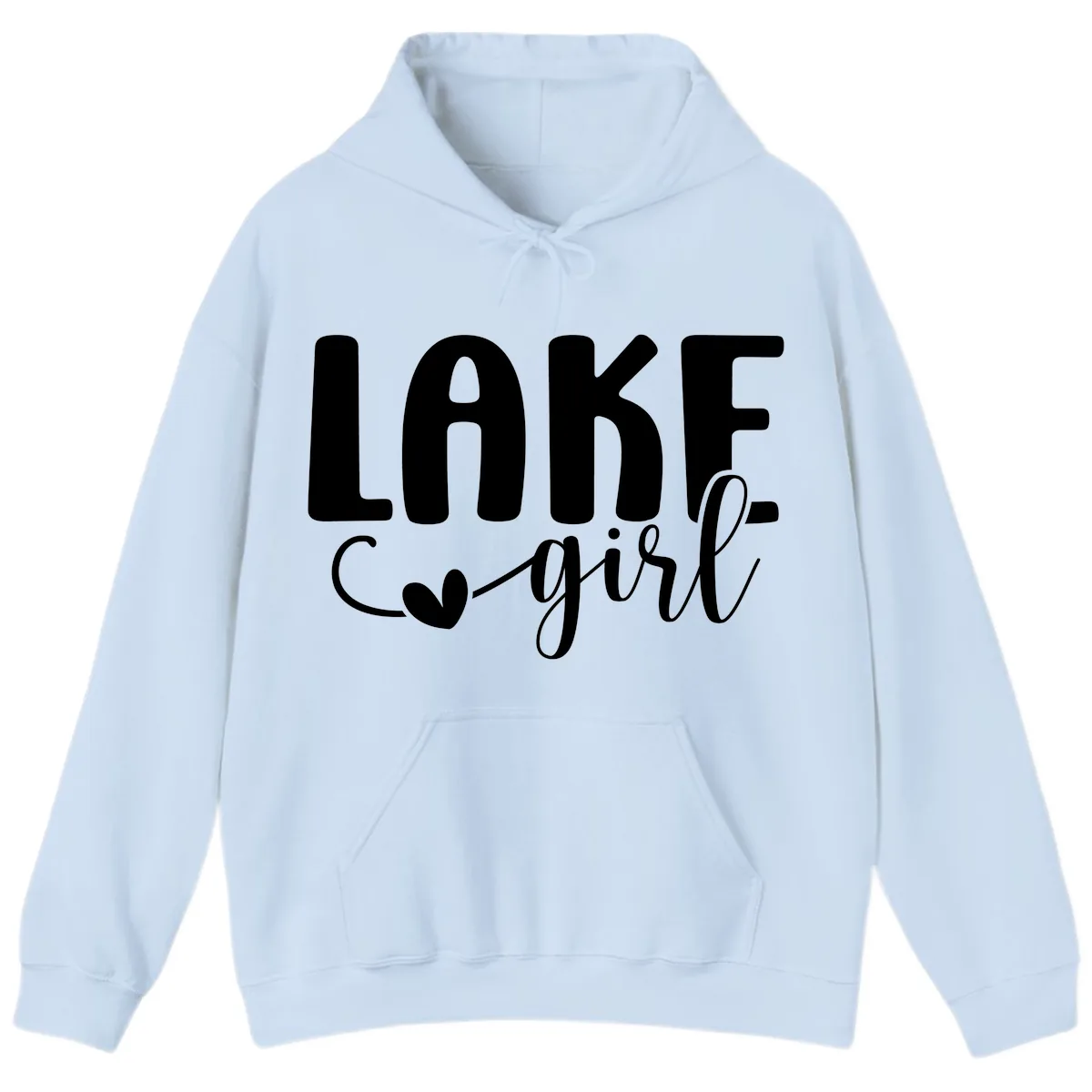 Lake Girl Lifestyle Apparel Hoodie in Light Blue
