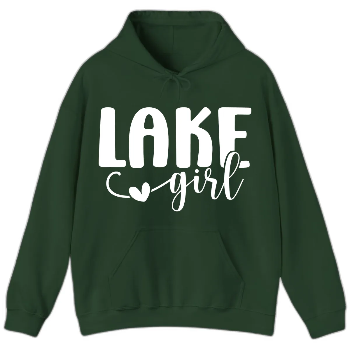 Lake Girl Lifestyle Apparel Hoodie in Forest Green