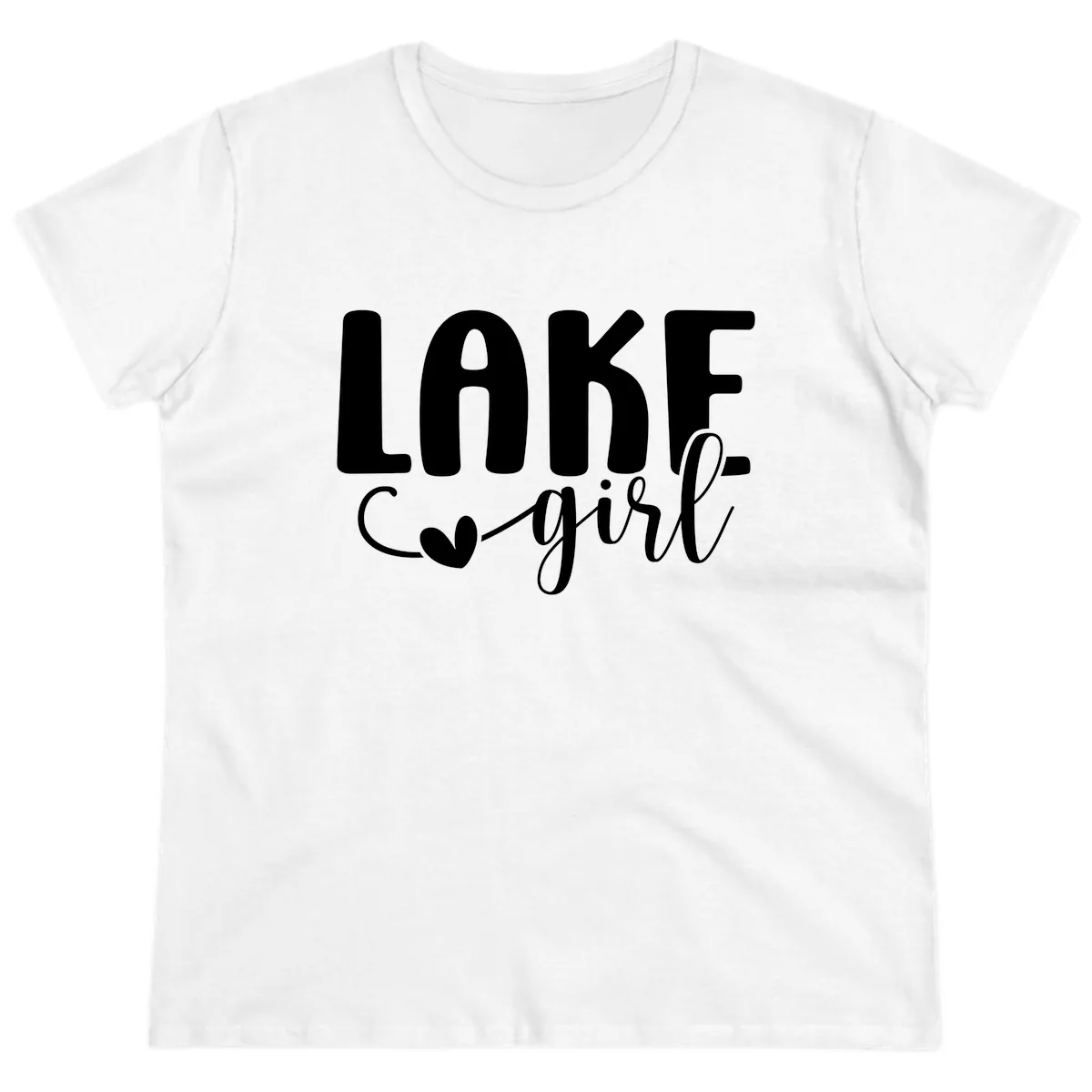 Lake Girl Lifestyle Apparel Ladies Tee in White