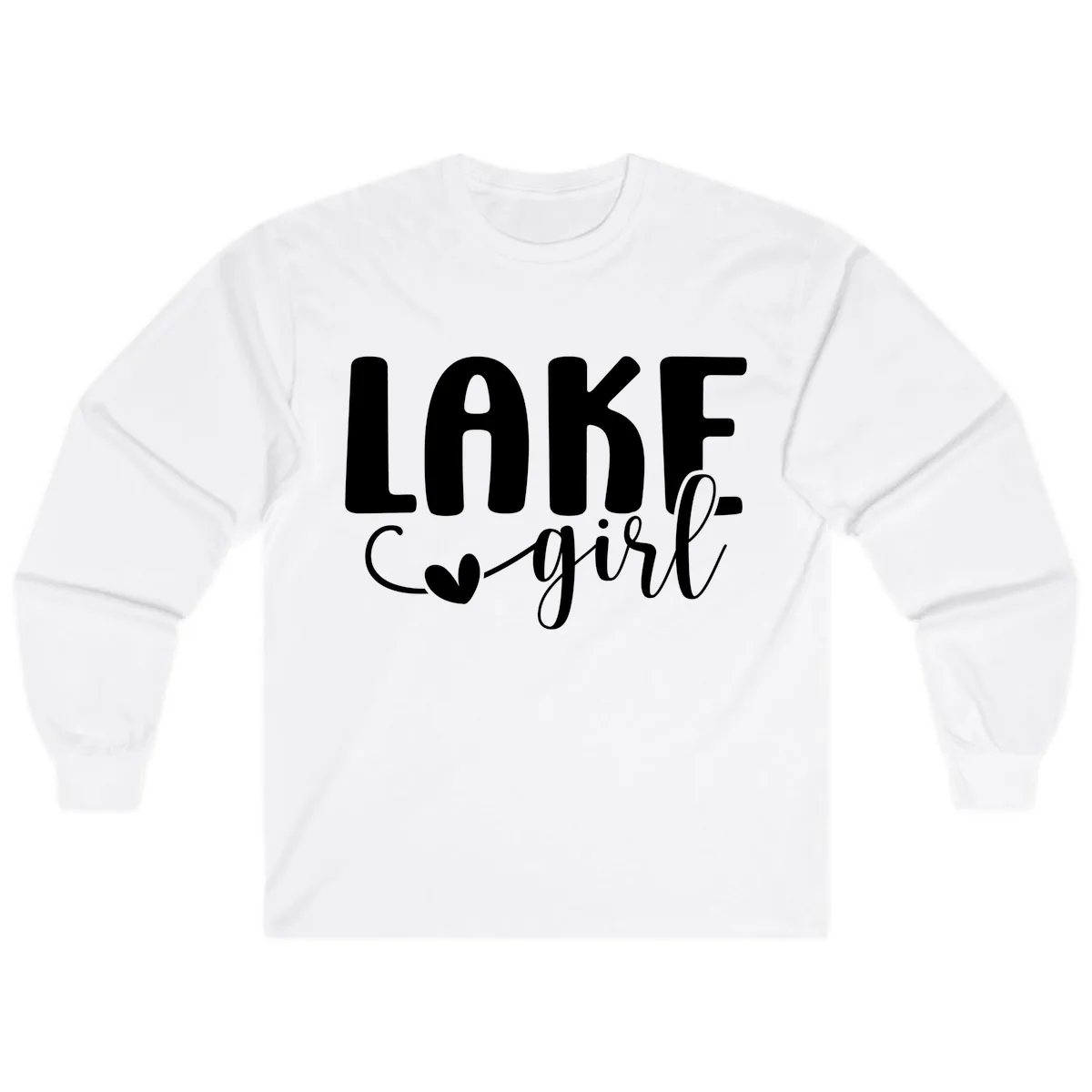 Lake Girl Lifestyle Apparel Long Sleeve in White