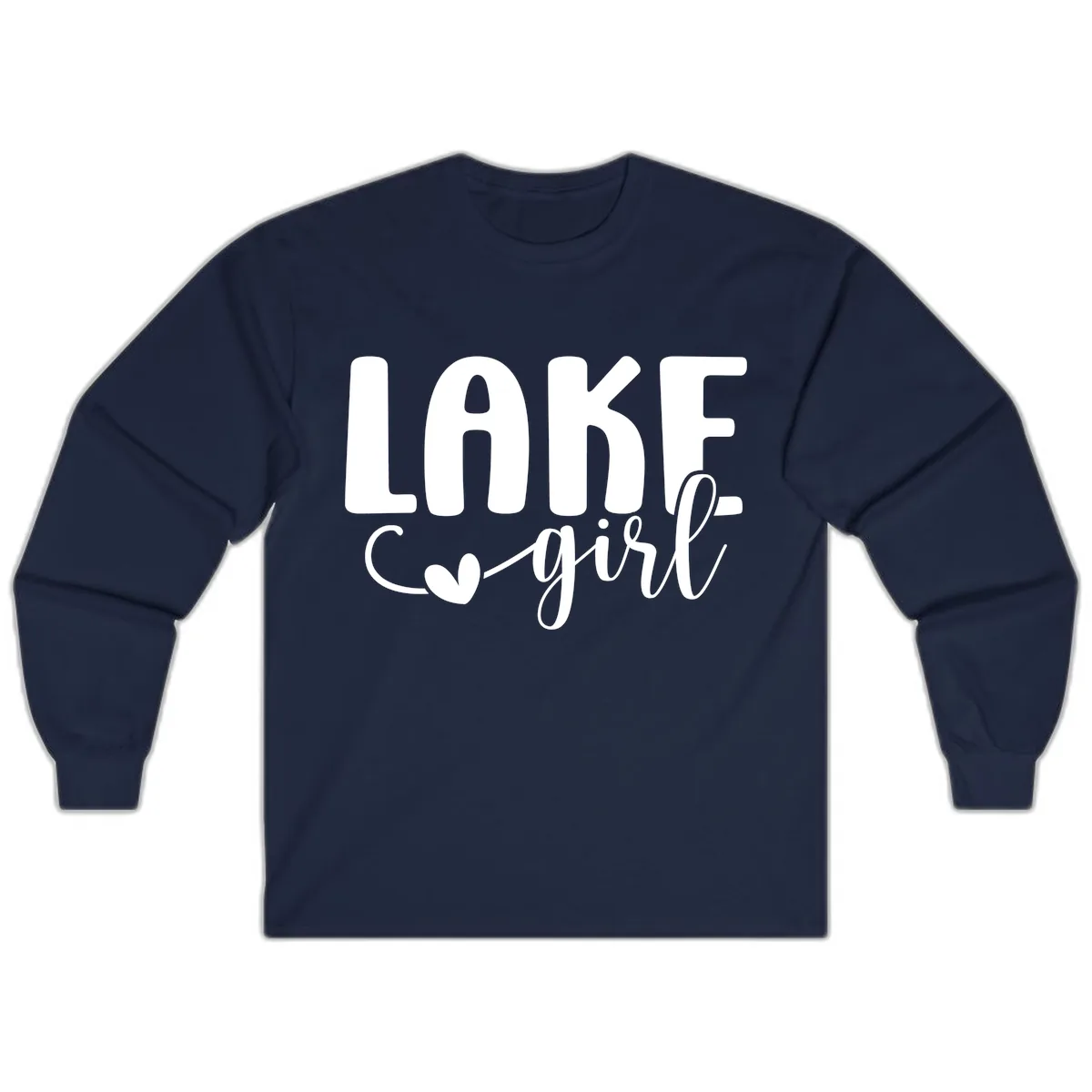 Lake Girl Lifestyle Apparel Long Sleeve in Navy