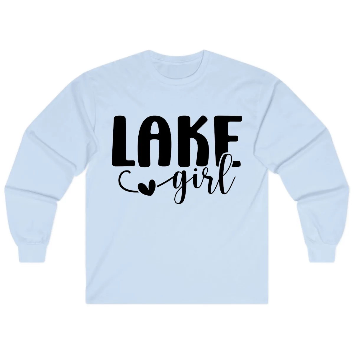 Lake Girl Lifestyle Apparel Long Sleeve in Light Blue
