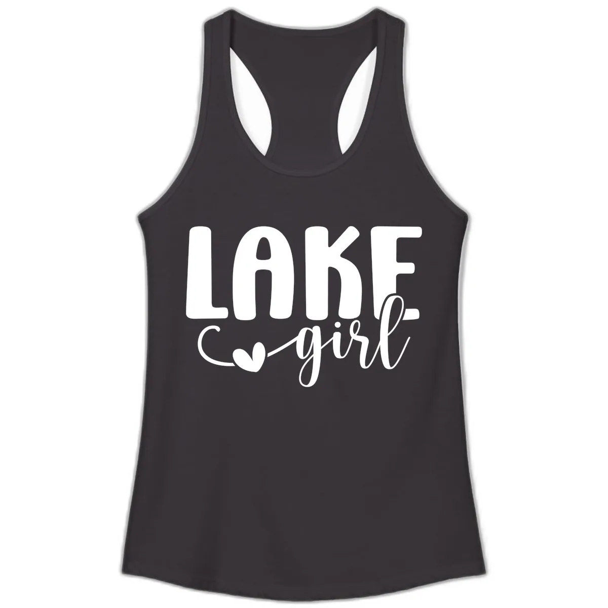 Lake Girl Lifestyle Apparel Ladies Tank in Black