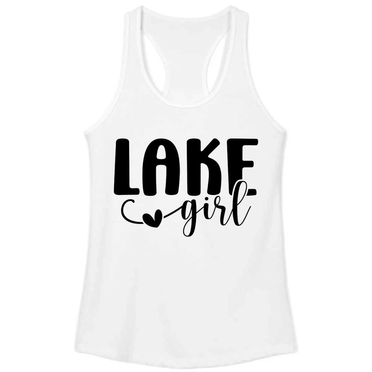 Lake Girl Lifestyle Apparel Ladies Tank in White
