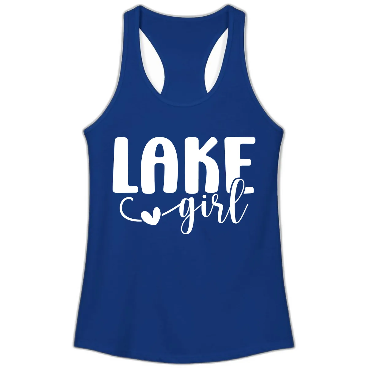 Lake Girl Lifestyle Apparel Ladies Tank in Solid Royal