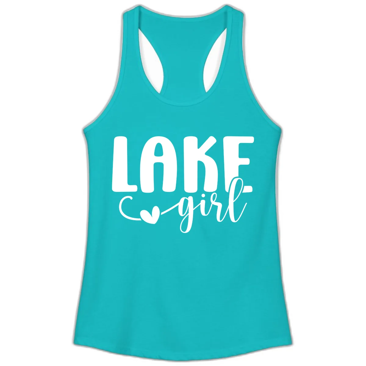 Lake Girl Lifestyle Apparel Ladies Tank in Tahiti Blue