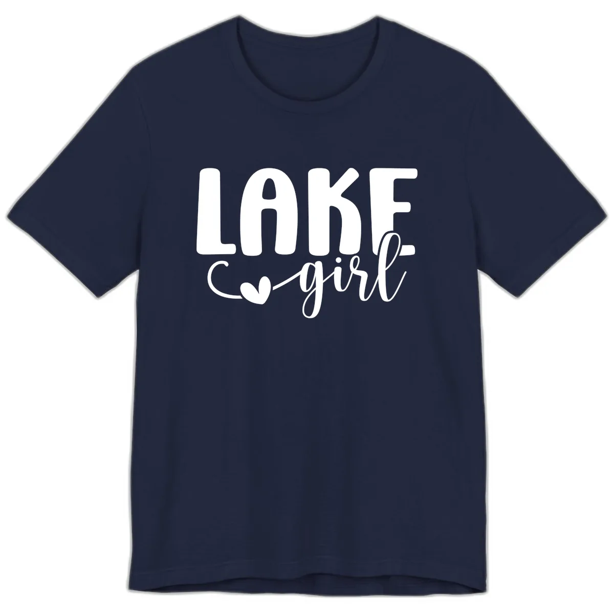 Lake Girl Lifestyle Apparel Premium T-Shirt in Navy