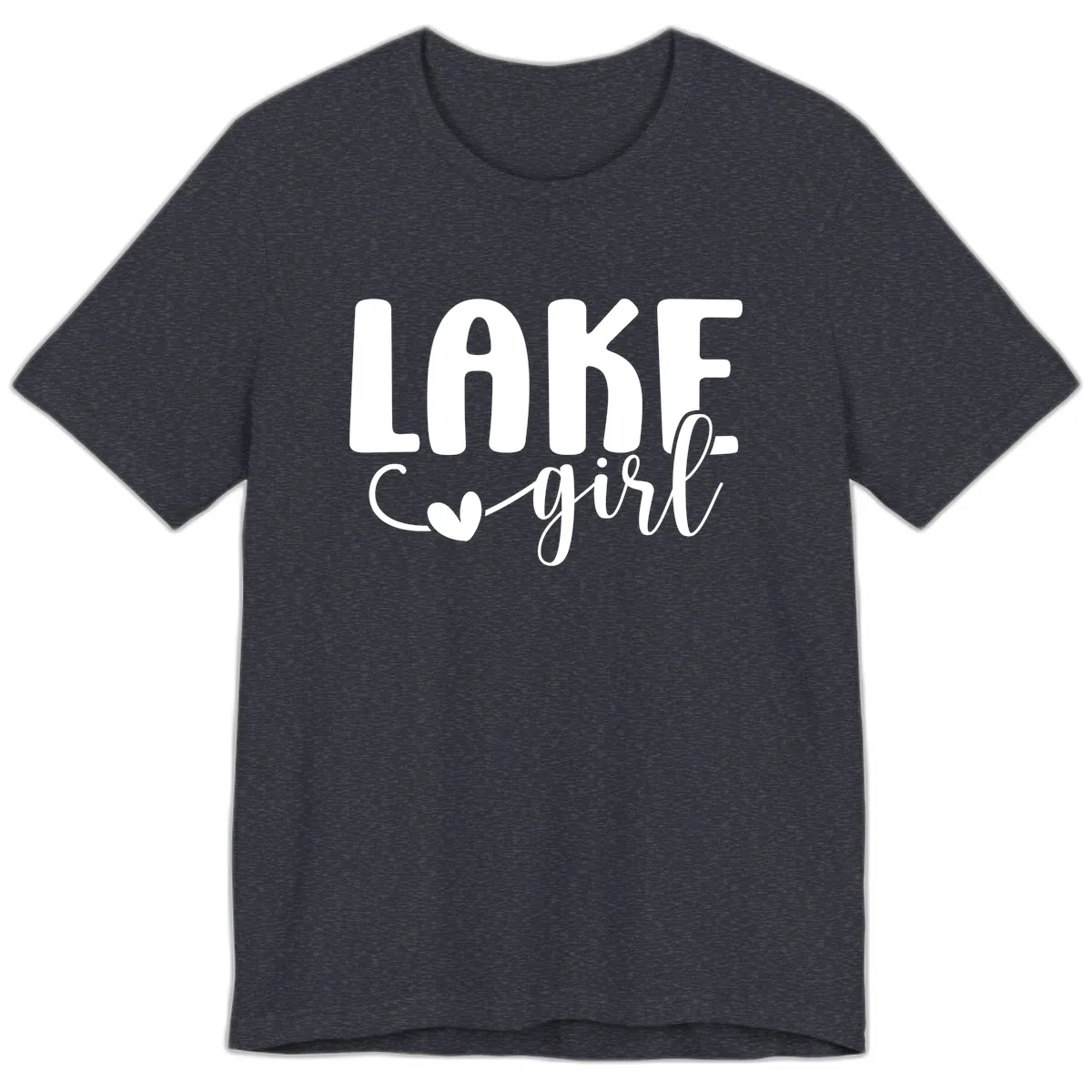 Lake Girl Lifestyle Apparel Premium T-Shirt in Heather Navy