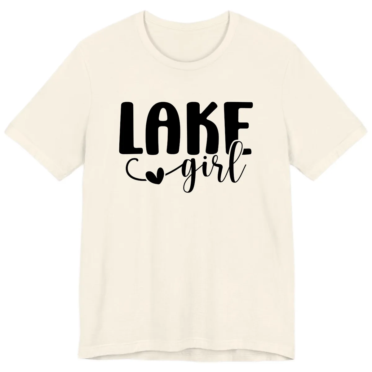 Lake Girl Lifestyle Apparel Premium T-Shirt in Natural