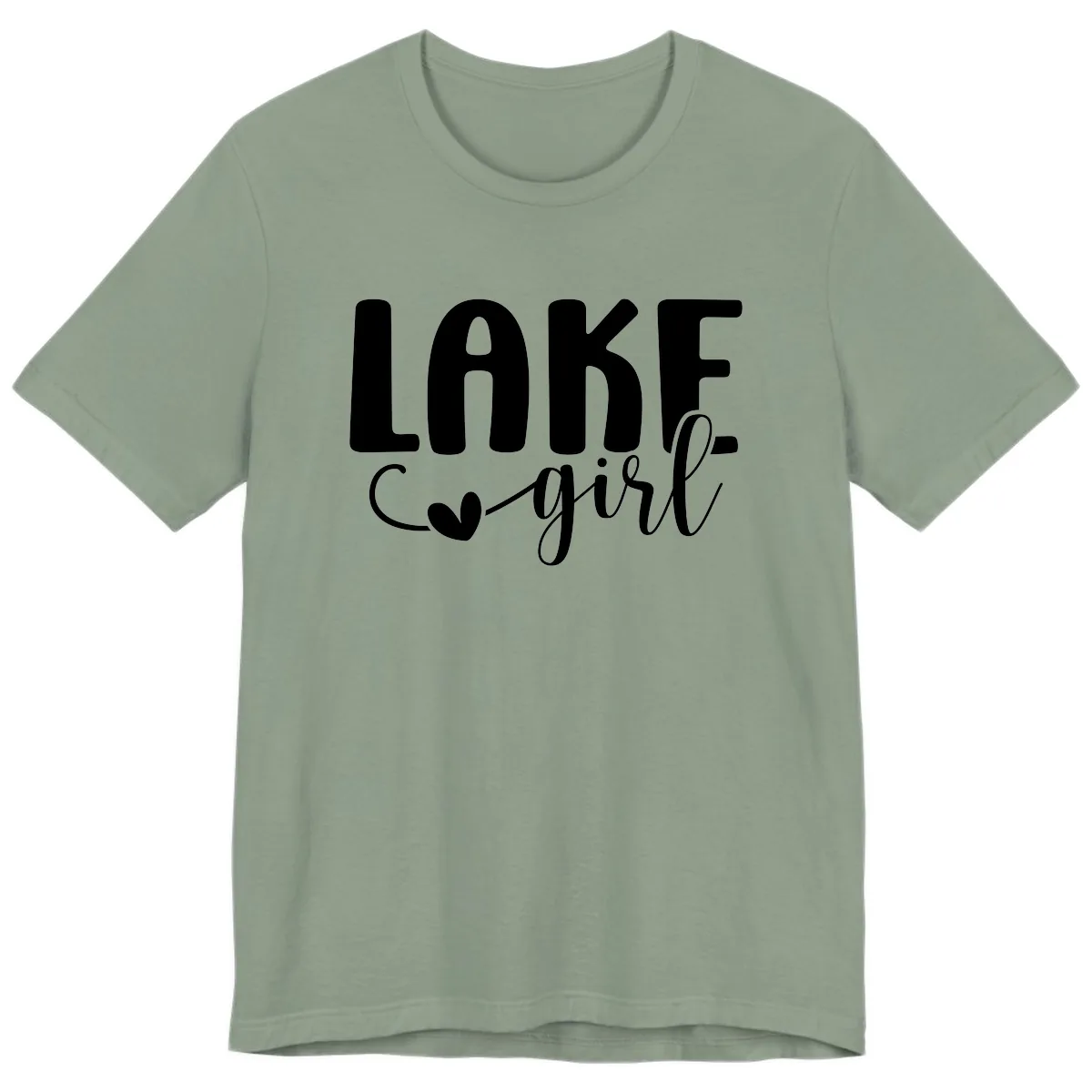 Lake Girl Lifestyle Apparel Premium T-Shirt in Sage