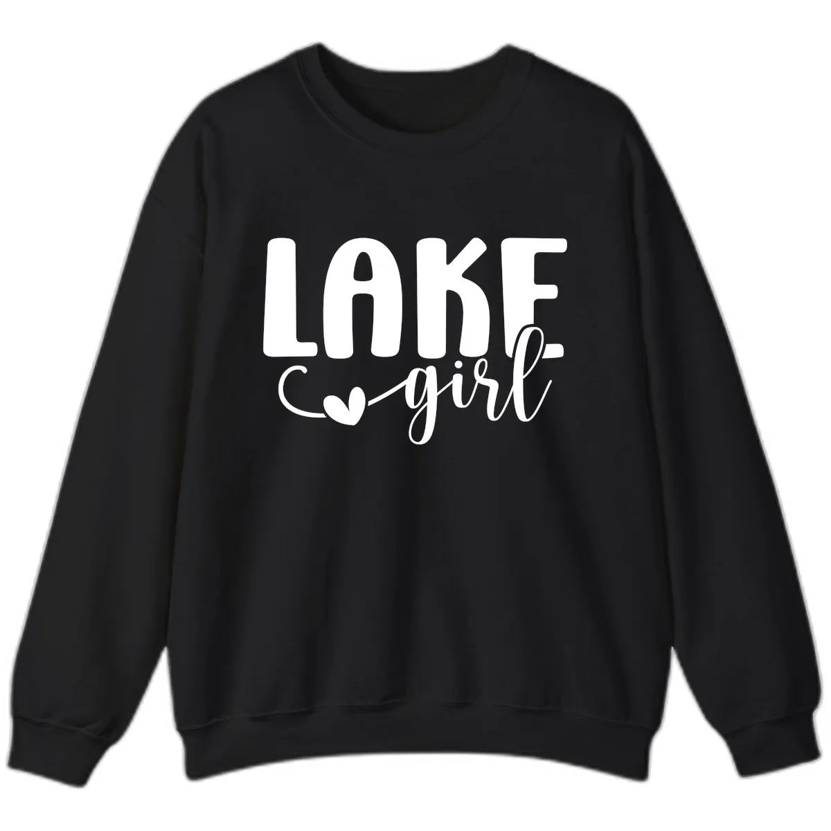Lake Girl Lifestyle Apparel Sweatshirt in Black