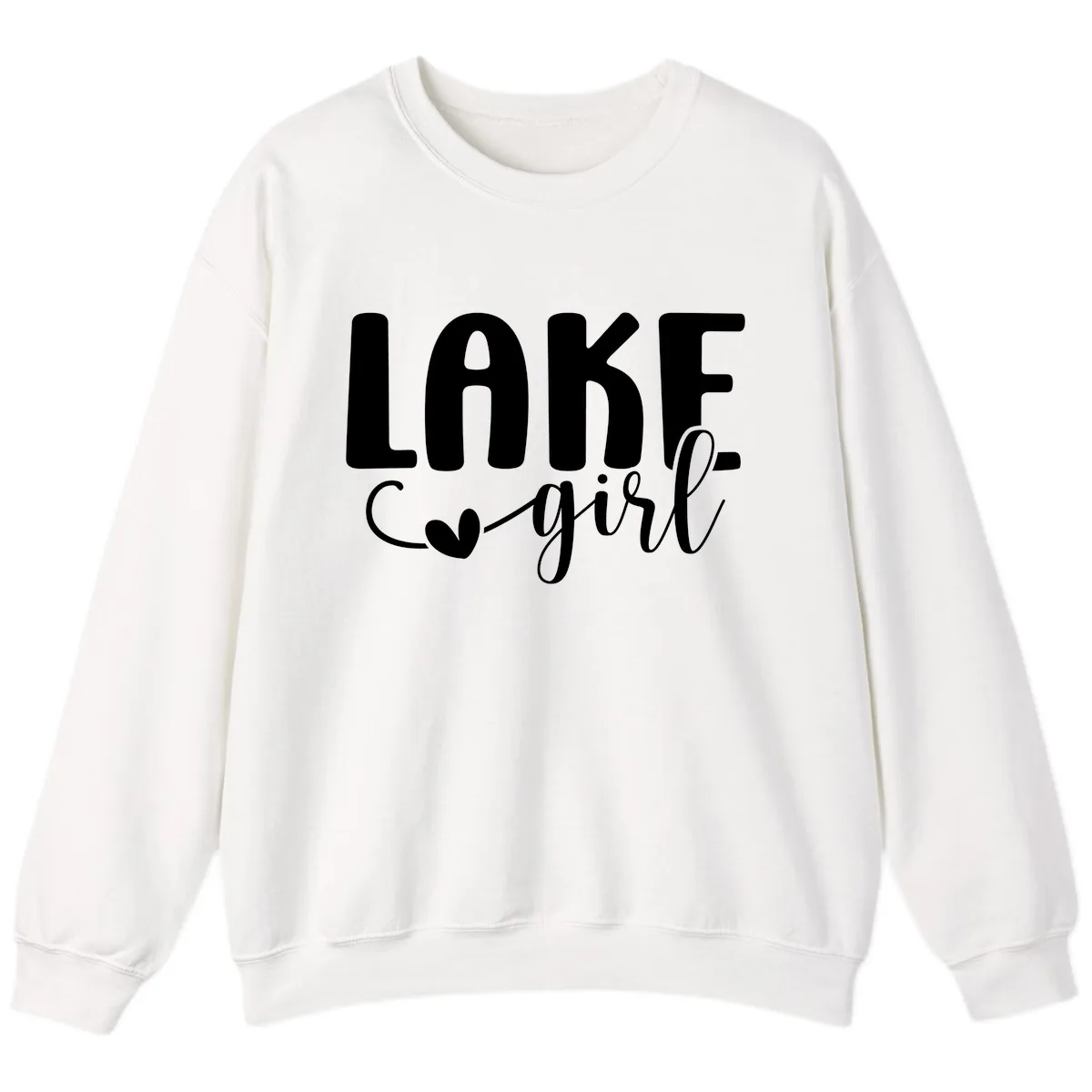 Lake Girl Lifestyle Apparel Sweatshirt in White