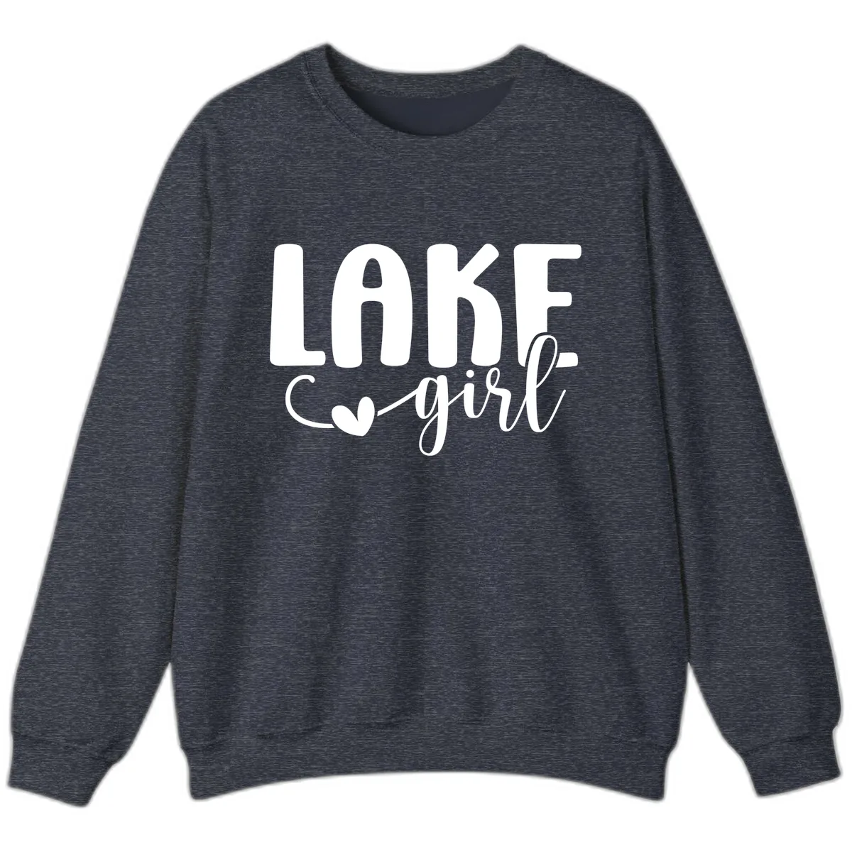 Lake Girl Lifestyle Apparel Sweatshirt in Heather Sport Dark Navy