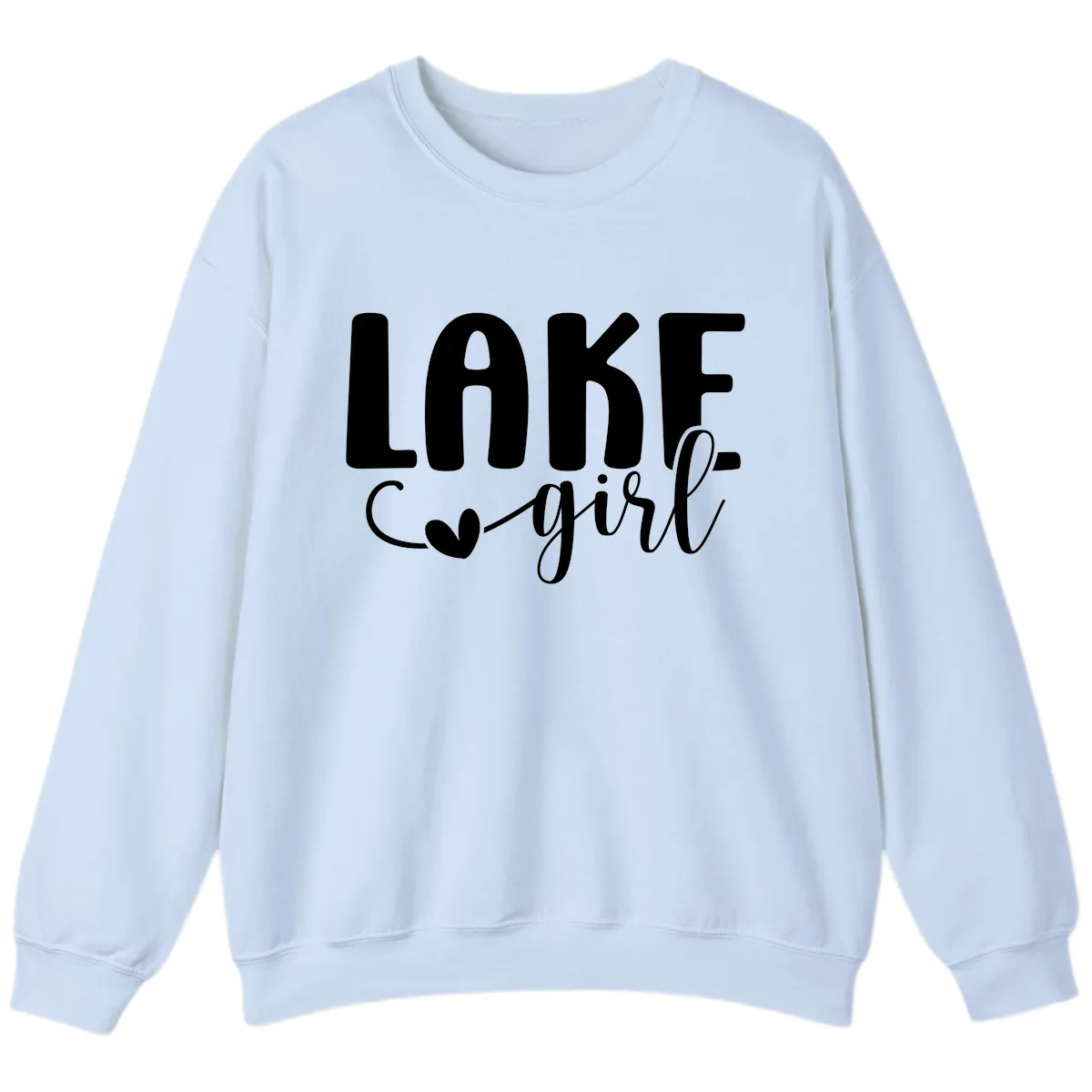 Lake Girl Lifestyle Apparel Sweatshirt in Light Blue
