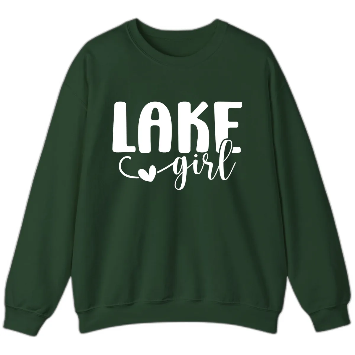 Lake Girl Lifestyle Apparel Sweatshirt in Forest Green