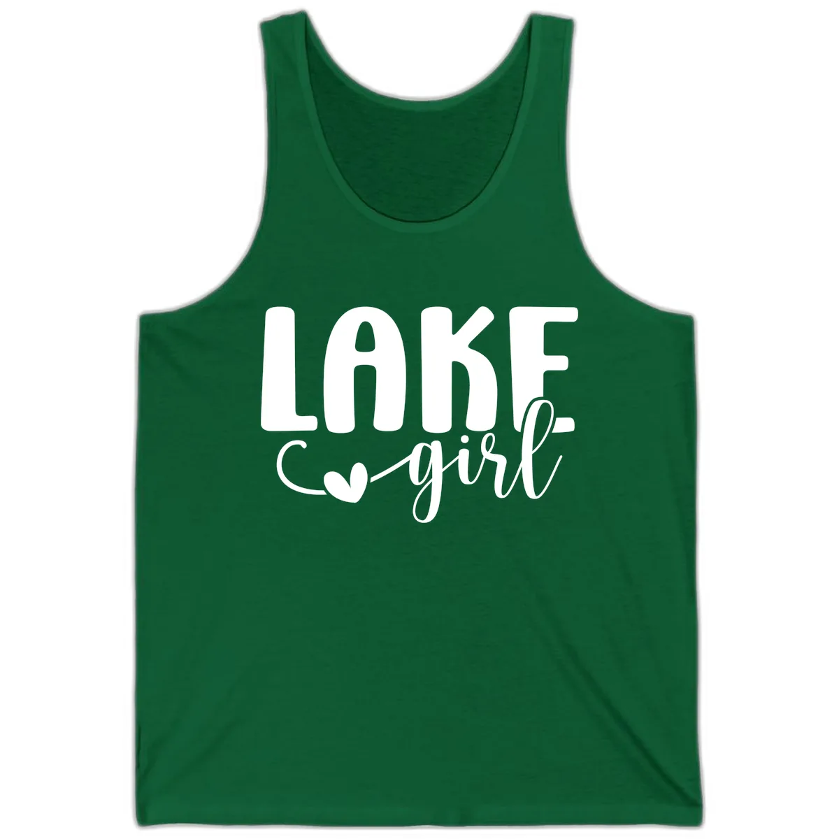 Lake Girl Lifestyle Apparel Tank in Kelly
