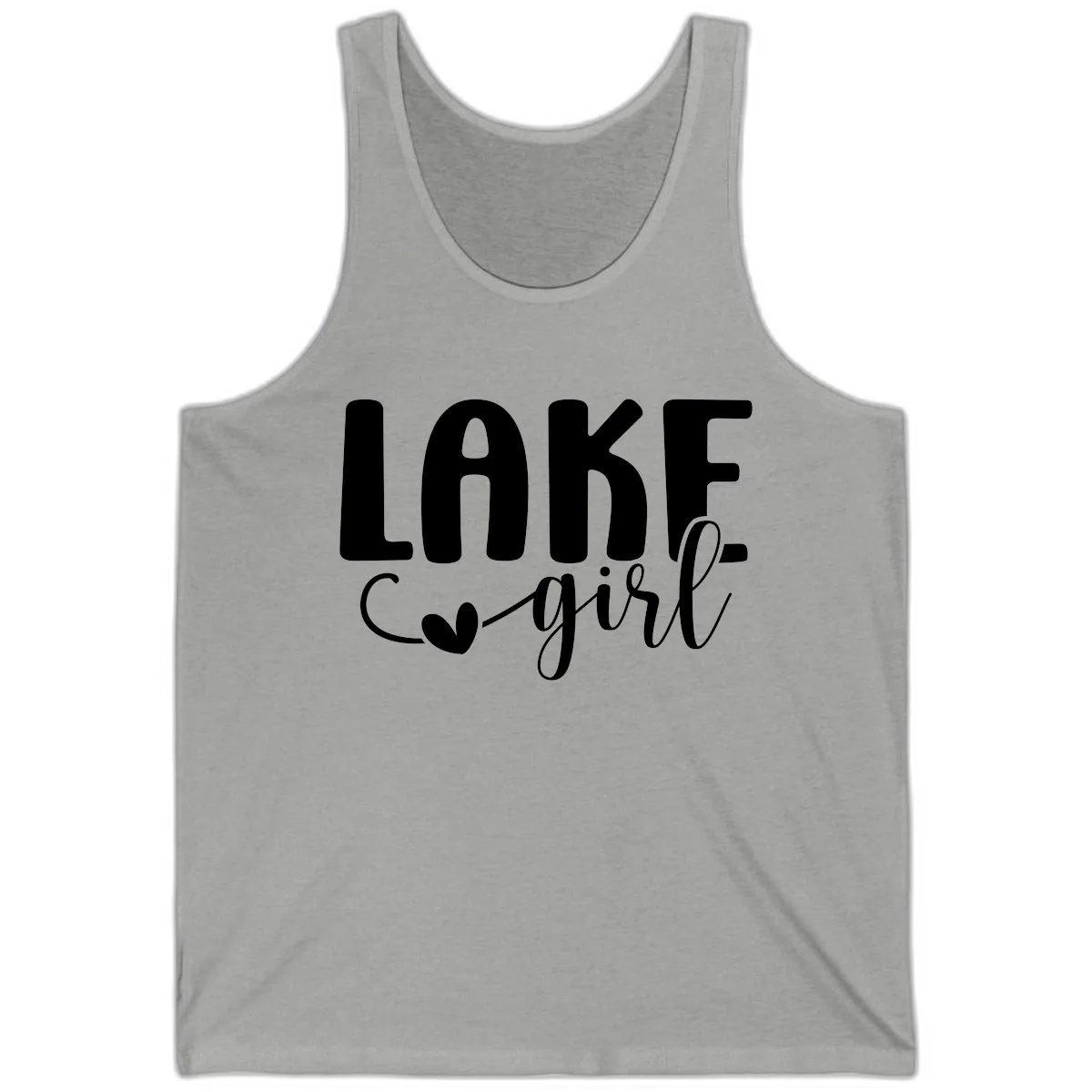 Lake Girl Lifestyle Apparel Tank in Athletic Heather