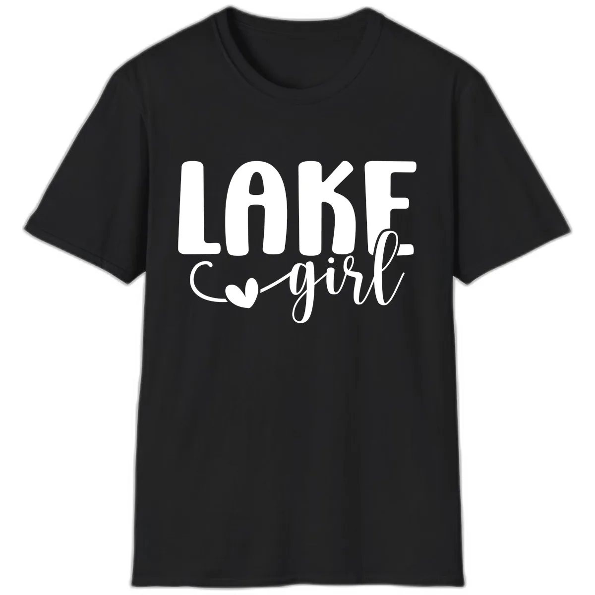 Lake Girl Lifestyle Apparel T-Shirt in Black