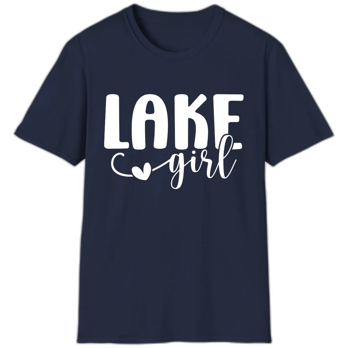 Lake Girl Lifestyle Apparel T-Shirt in Navy