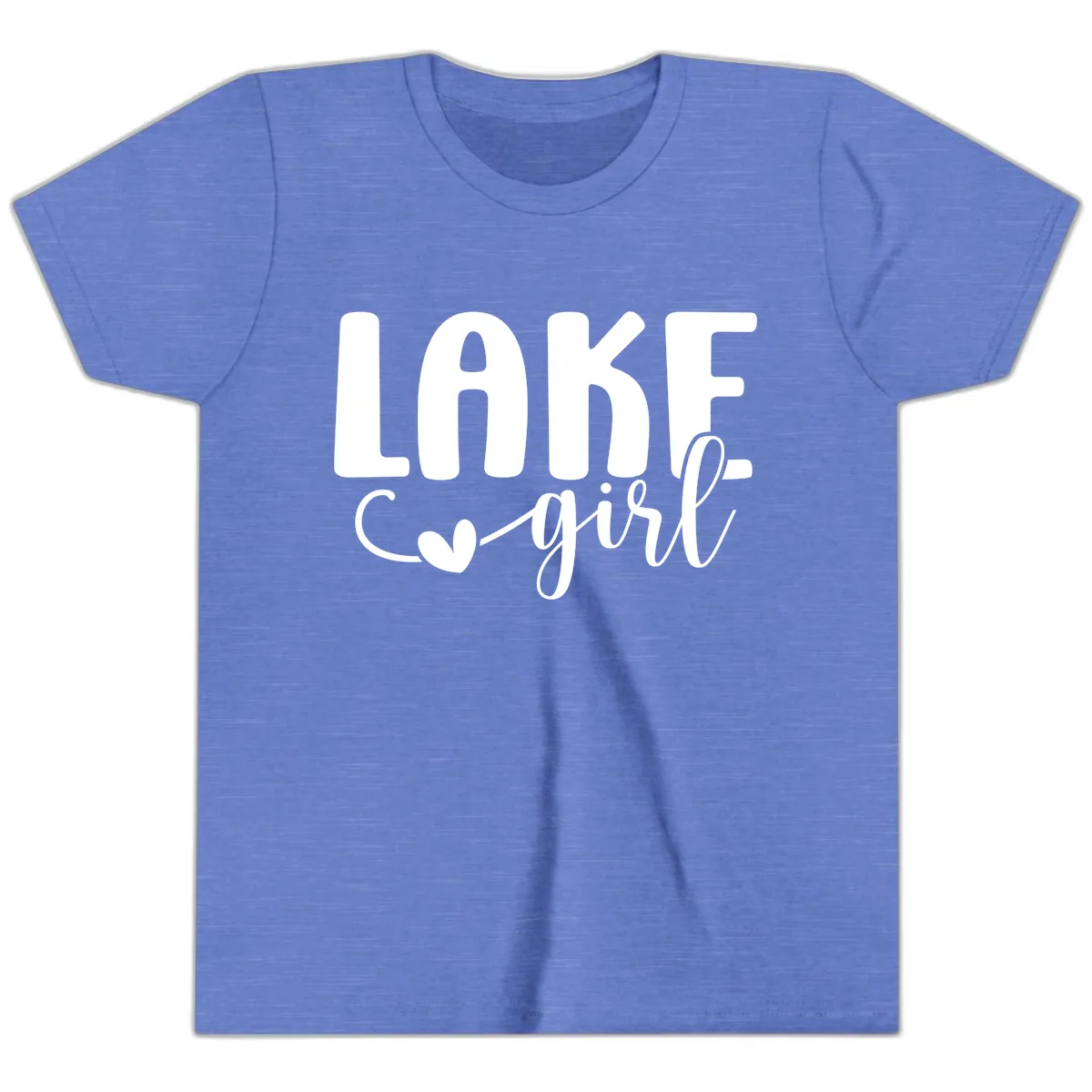 Lake Girl Lifestyle Apparel Youth T-Shirt in Heather Columbia Blue