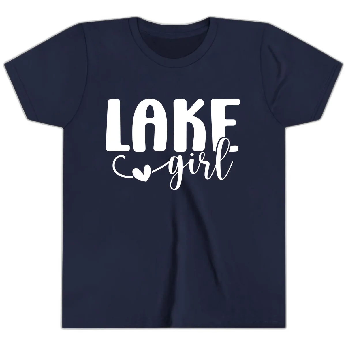 Lake Girl Lifestyle Apparel Youth T-Shirt in Navy