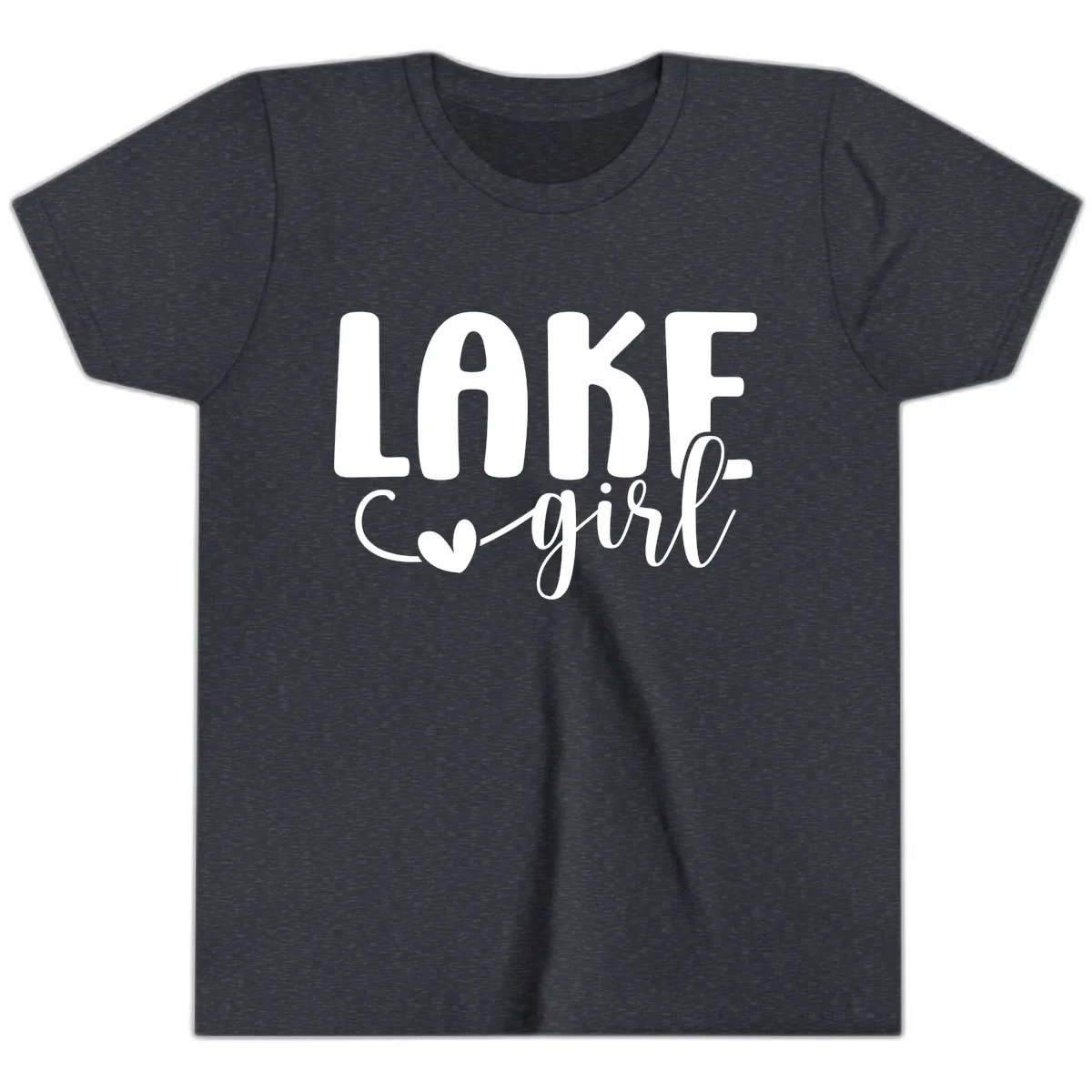 Lake Girl Lifestyle Apparel Youth T-Shirt in Heather Navy