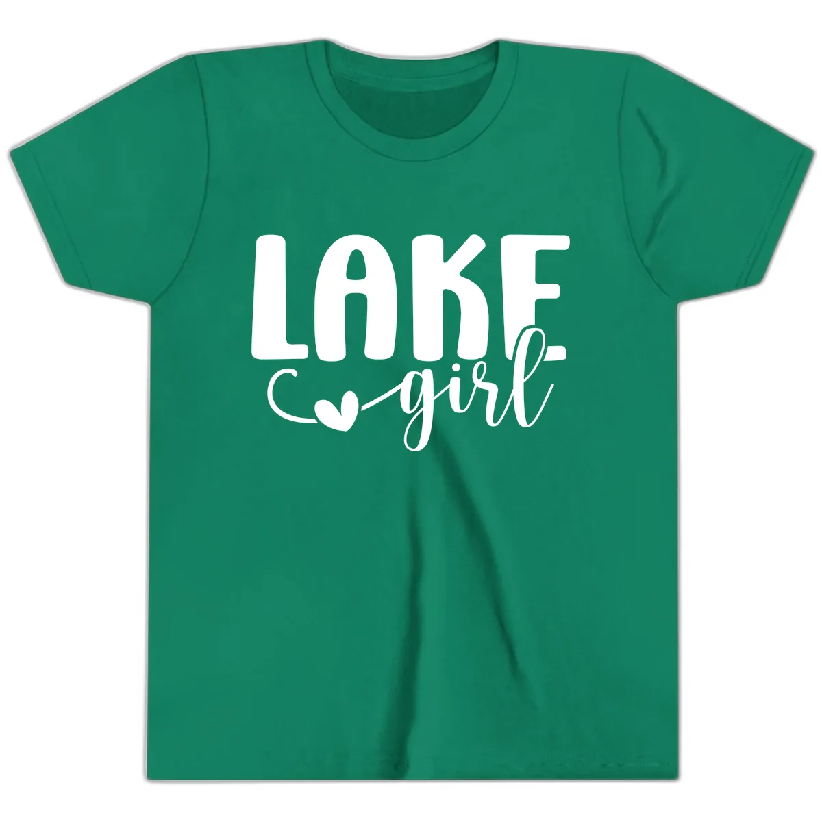 Lake Girl Lifestyle Apparel Youth T-Shirt in Kelly