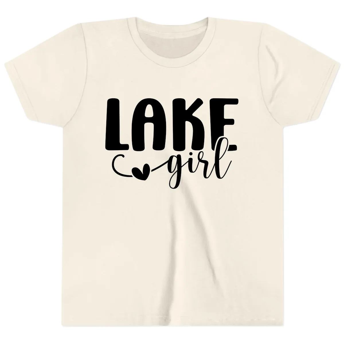 Lake Girl Lifestyle Apparel Youth T-Shirt in Natural
