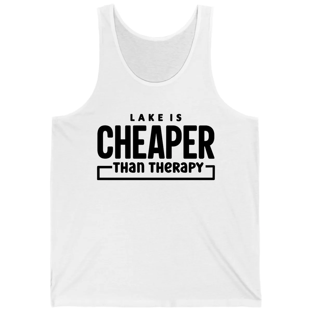 Lake Is Cheaper Than Therapy Tank in White