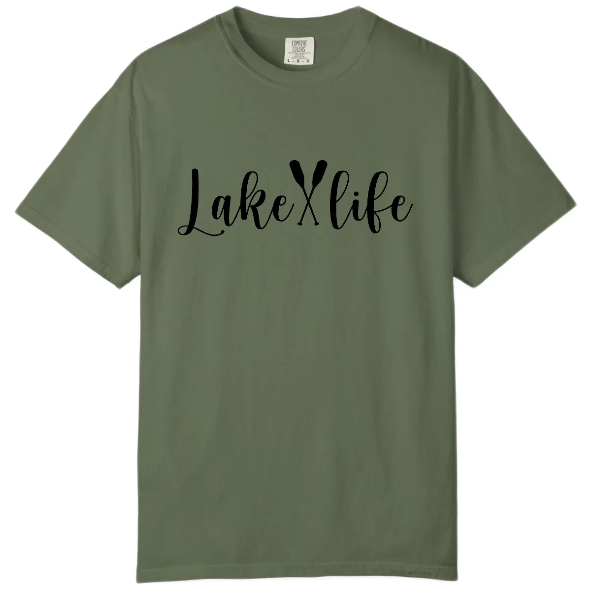 Lake Life Oar Design Comfort Color in Sage
