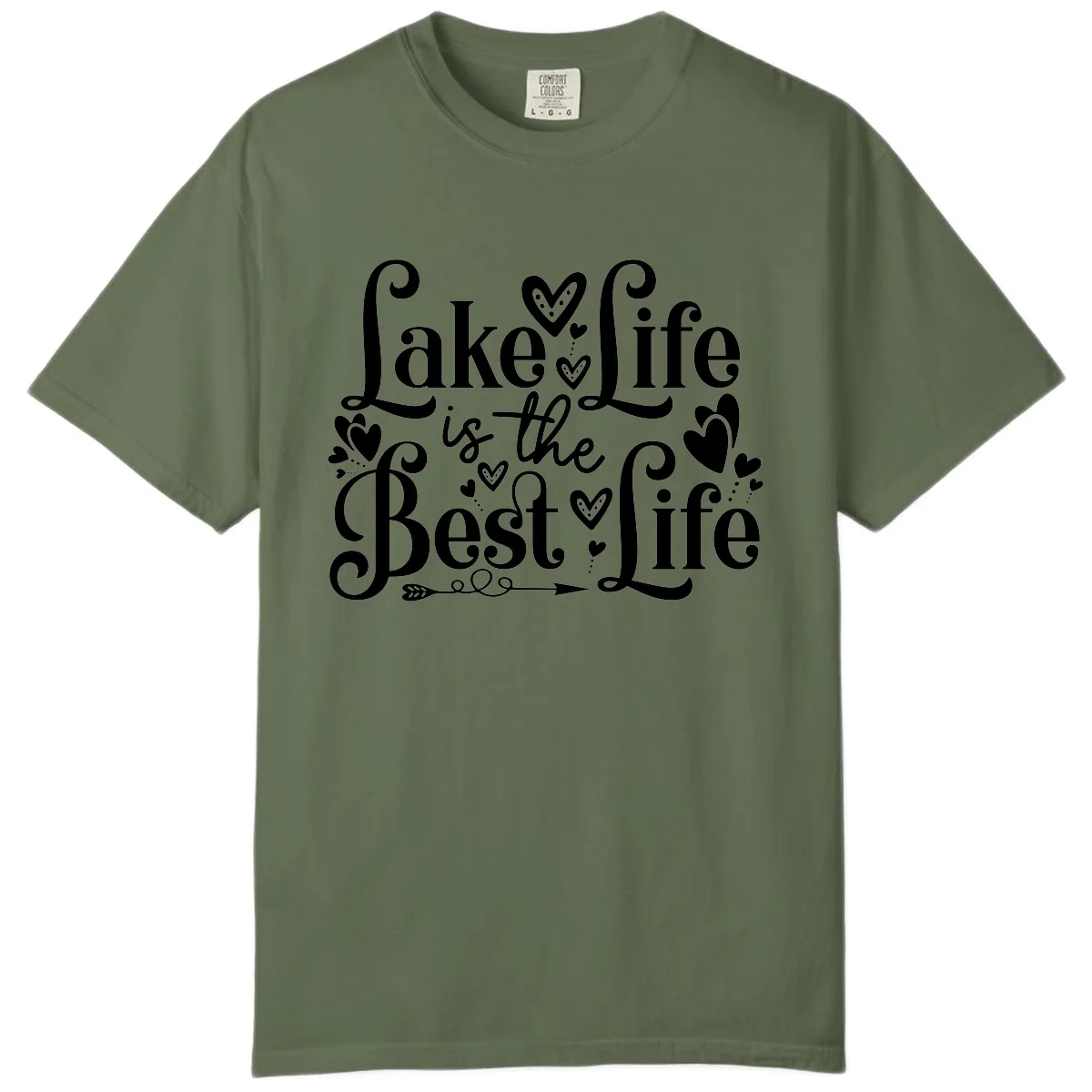 Lake Life Is The Best Life Comfort Color in Sage