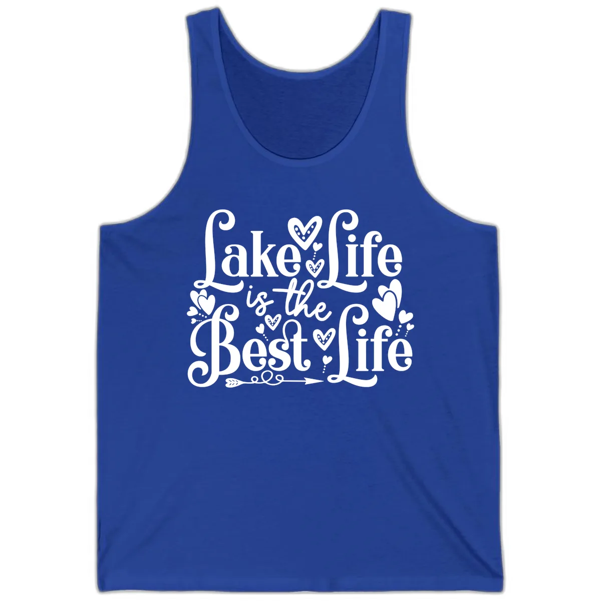 Lake Life Is The Best Life Tank in True Royal