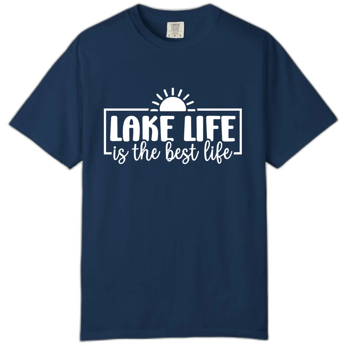 Lake Life Is The Best Life Design Comfort Color in Navy
