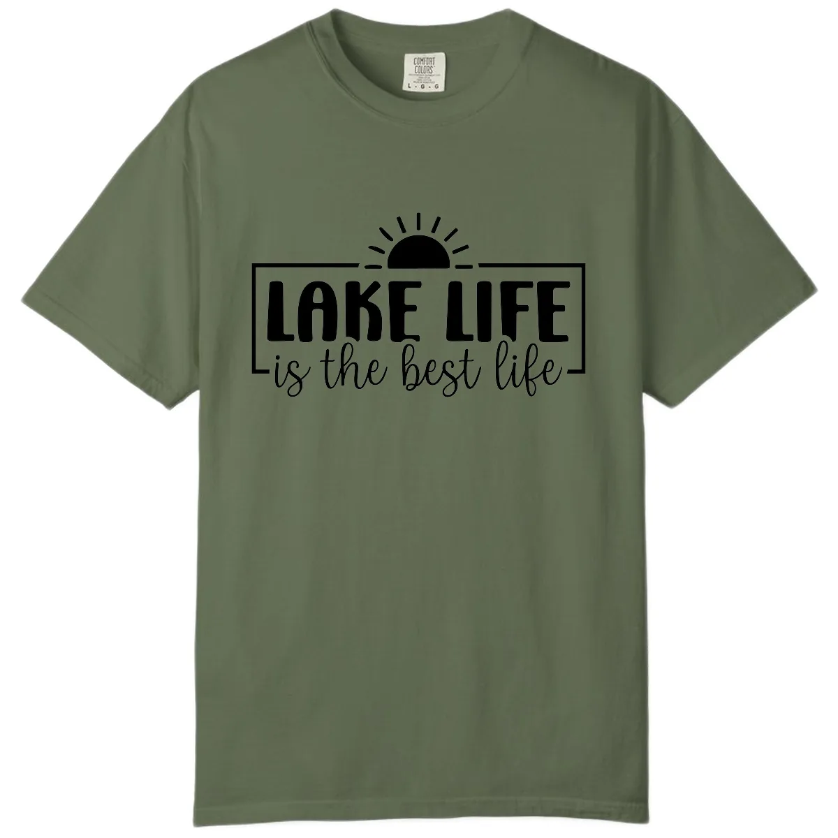 Lake Life Is The Best Life Design Comfort Color in Sage