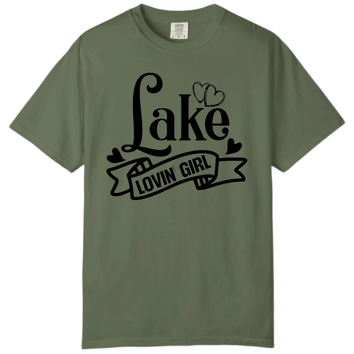 Lake Lovin' Girl Lifestyle Apparel Comfort Color in Sage
