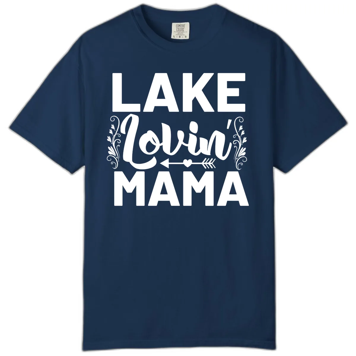 Lake Lovin' Mama Comfort Color in Navy