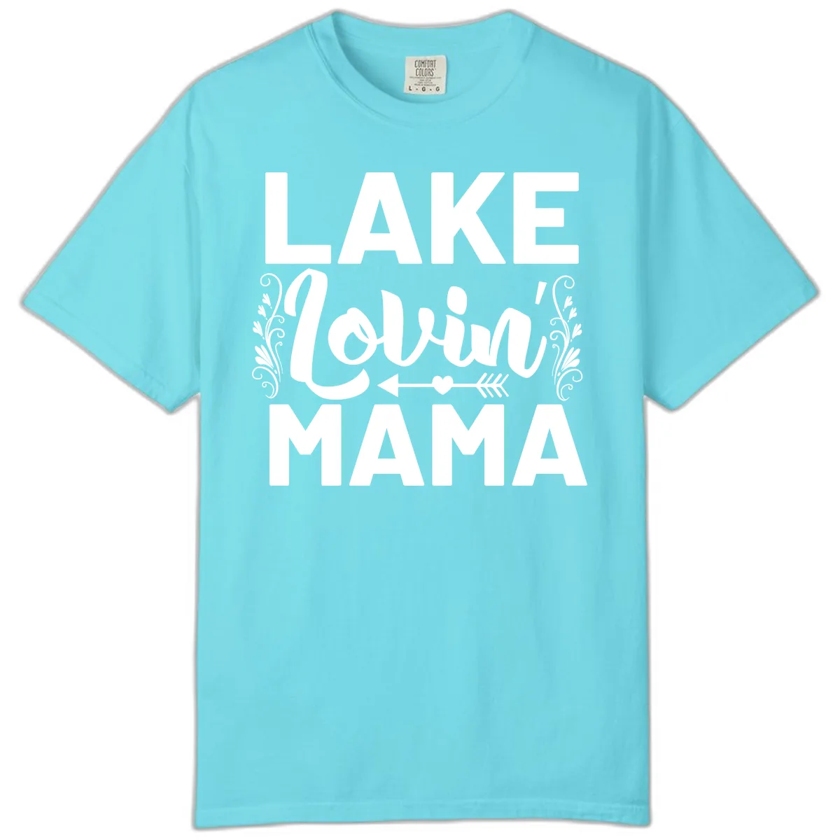 Lake Lovin' Mama Comfort Color in Lagoon Blue