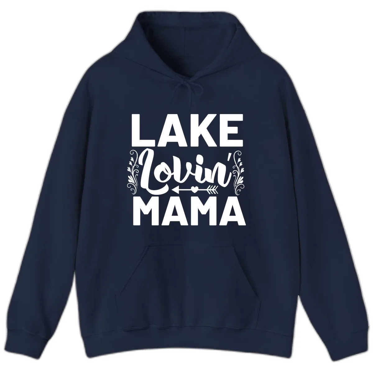 Lake Lovin' Mama Hoodie in Navy