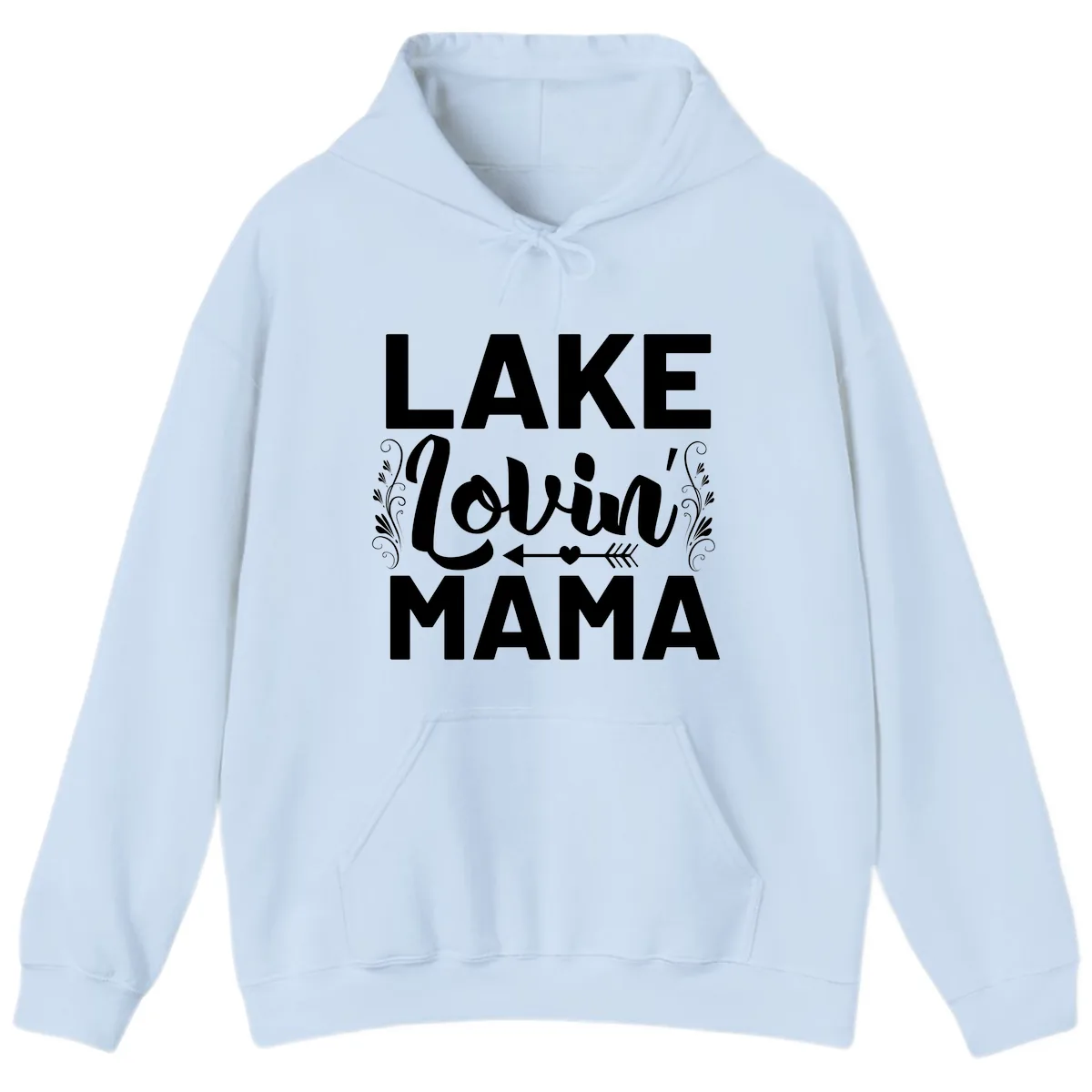 Lake Lovin' Mama Hoodie in Light Blue