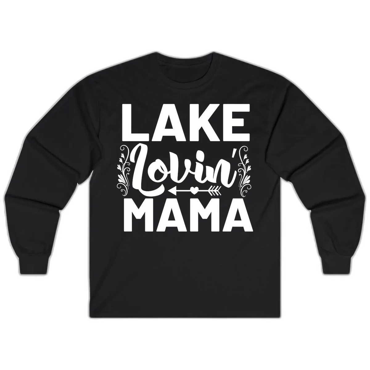 Lake Lovin' Mama Long Sleeve in Black