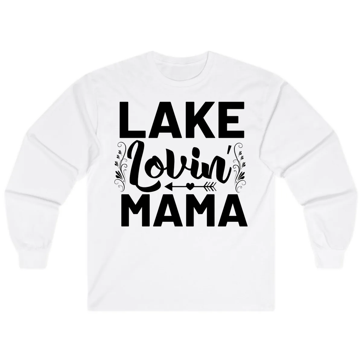 Lake Lovin' Mama Long Sleeve in White
