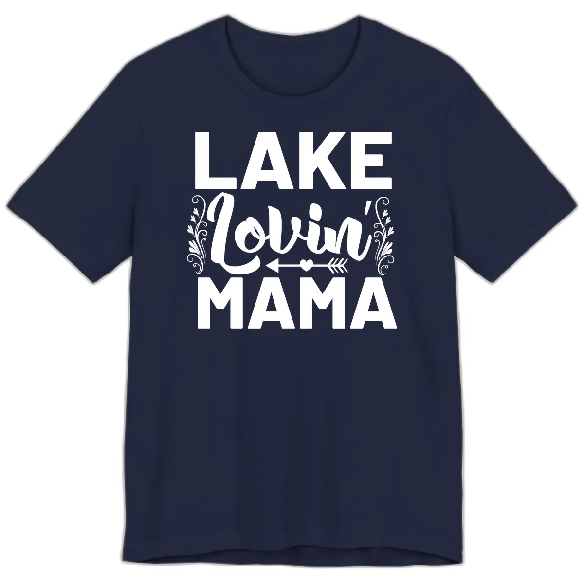 Lake Lovin' Mama Premium T-Shirt in Navy