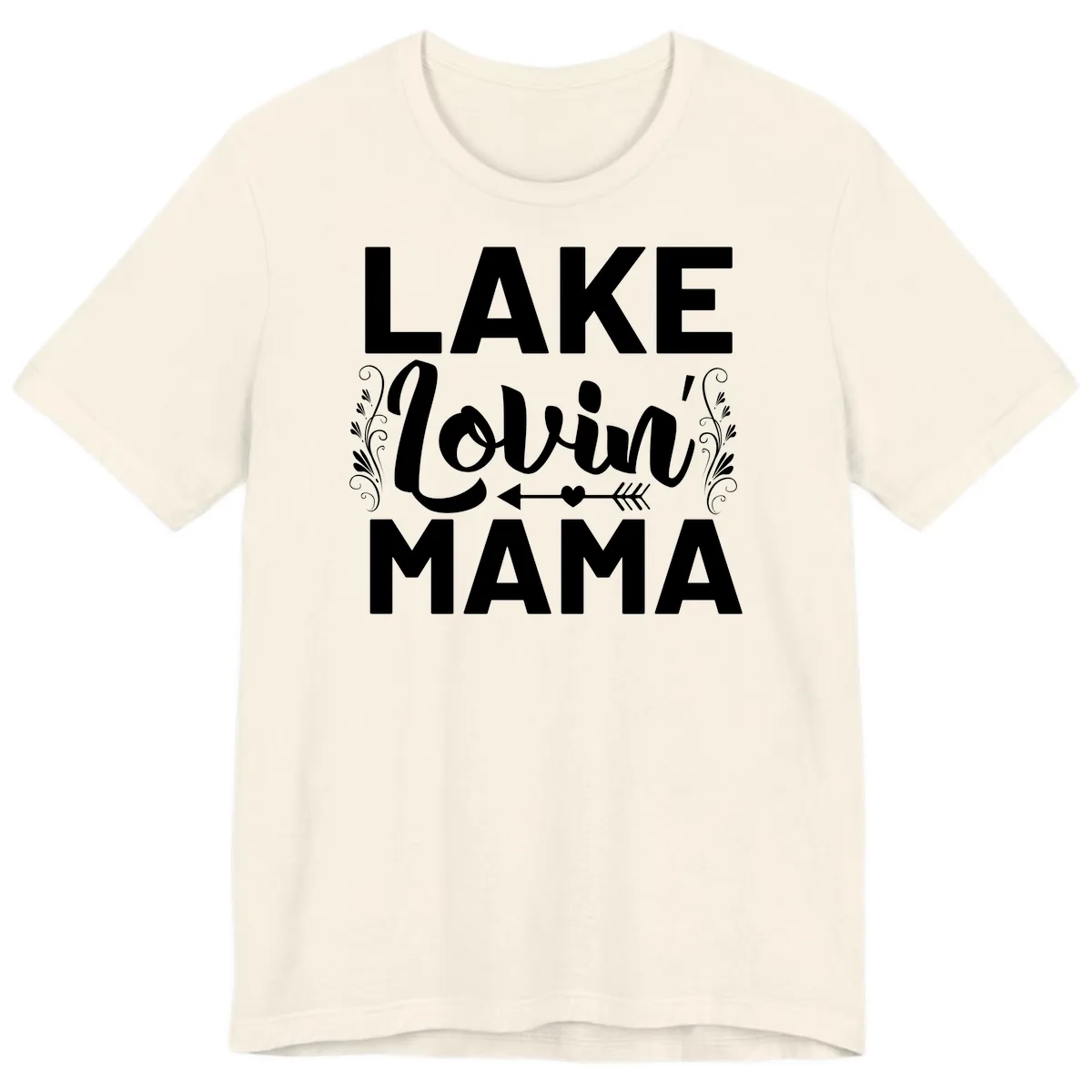 Lake Lovin' Mama Premium T-Shirt in Natural