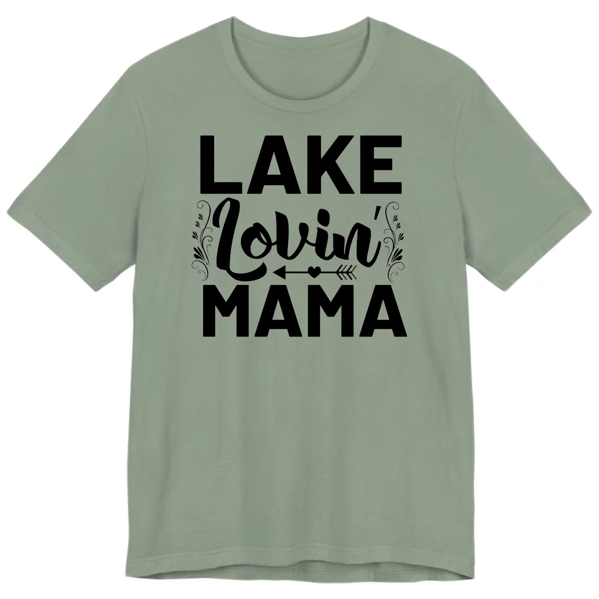 Lake Lovin' Mama Premium T-Shirt in Sage
