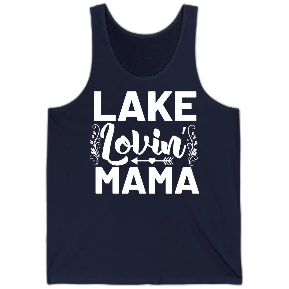 Lake Lovin' Mama Tank in Navy