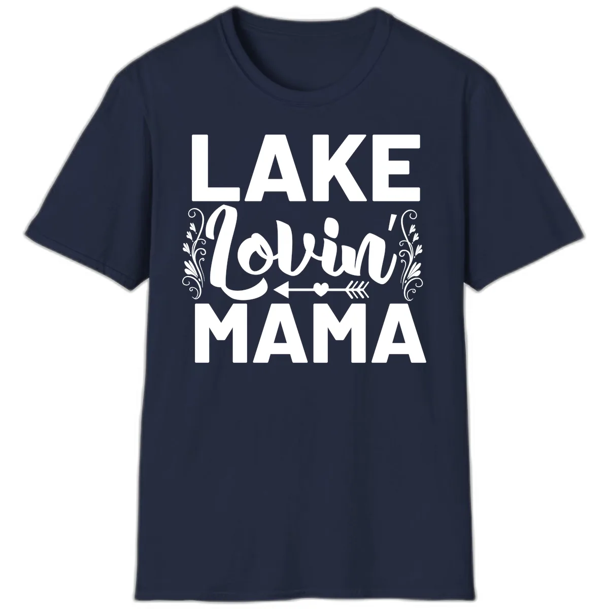 Lake Lovin' Mama T-Shirt in Navy