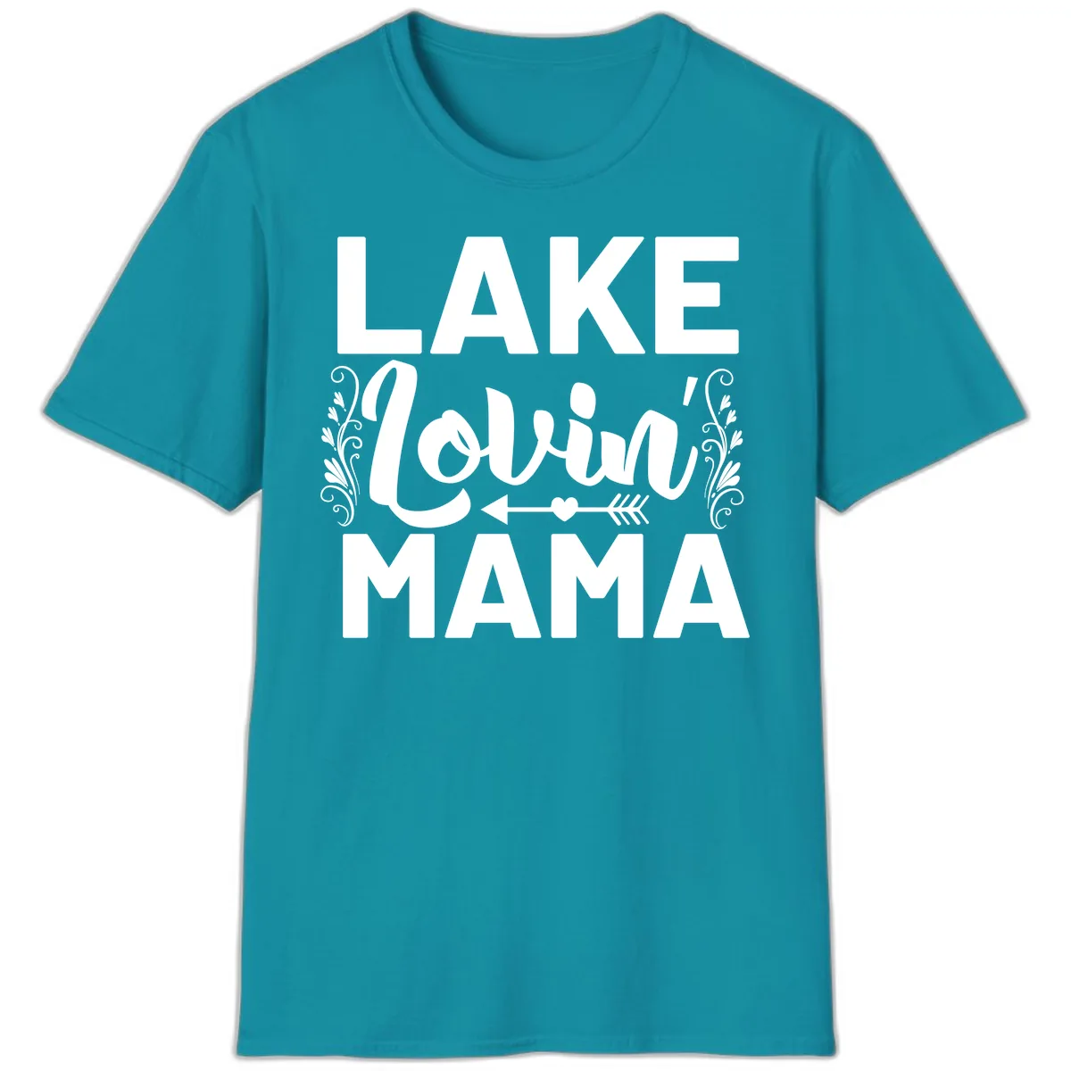 Lake Lovin' Mama T-Shirt in Tropical Blue