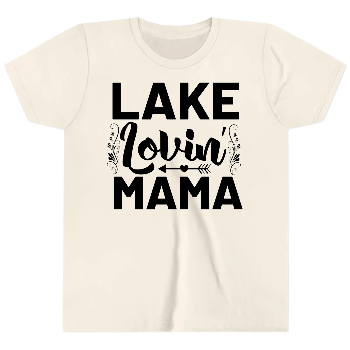 Lake Lovin' Mama Youth T-Shirt in Natural